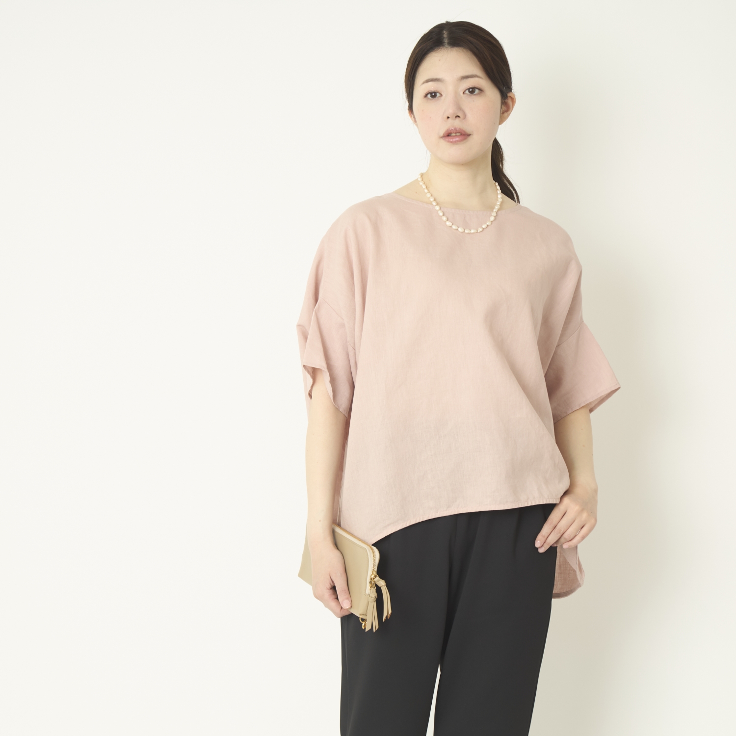 Kilka/涼しくて袖口から下着が見えにくいオーバーブラウス